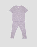 Pipiniko Ribbed Legging Print Star Unicorn Baju Set Anak Perempuan