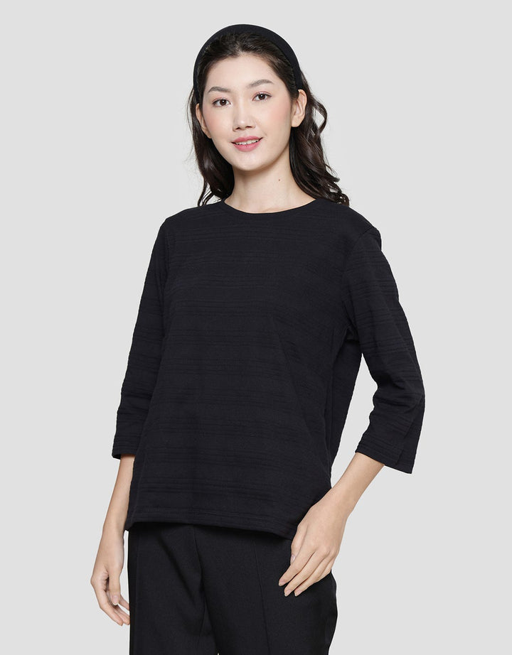 St. Yves Stripe Textured Blouse for Women