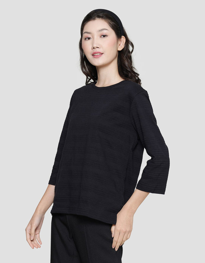 St. Yves Stripe Textured Blouse for Women