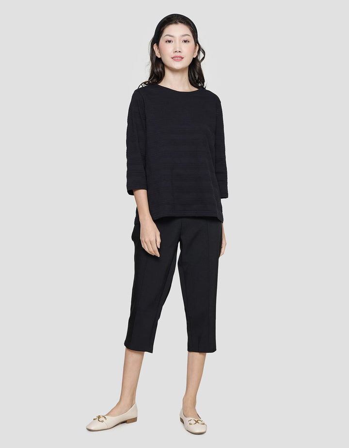 St. Yves Stripe Textured Blouse for Women