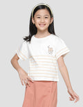 Little M One Stripe Girls T-Shirt