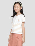 Little M One Stripe Girls T-Shirt