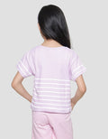 Little M Stripe 4 Kaos Lengan Pendek Anak Perempuan