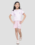 Little M Stripe 4 Kaos Lengan Pendek Anak Perempuan