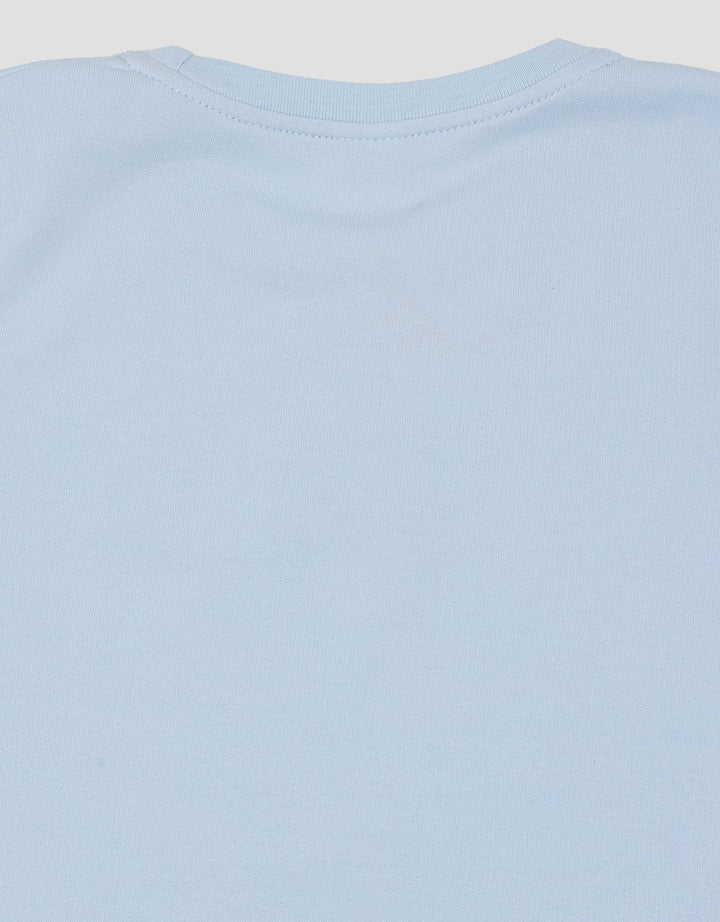 Little M Plain Embroidered Pockets 2 Midi Dress for Girls