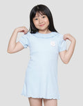 Little M Rabbit Ruffle Midi Dress Anak Perempuan