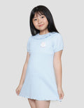 Little M Rabbit Ruffle Midi Dress Anak Perempuan