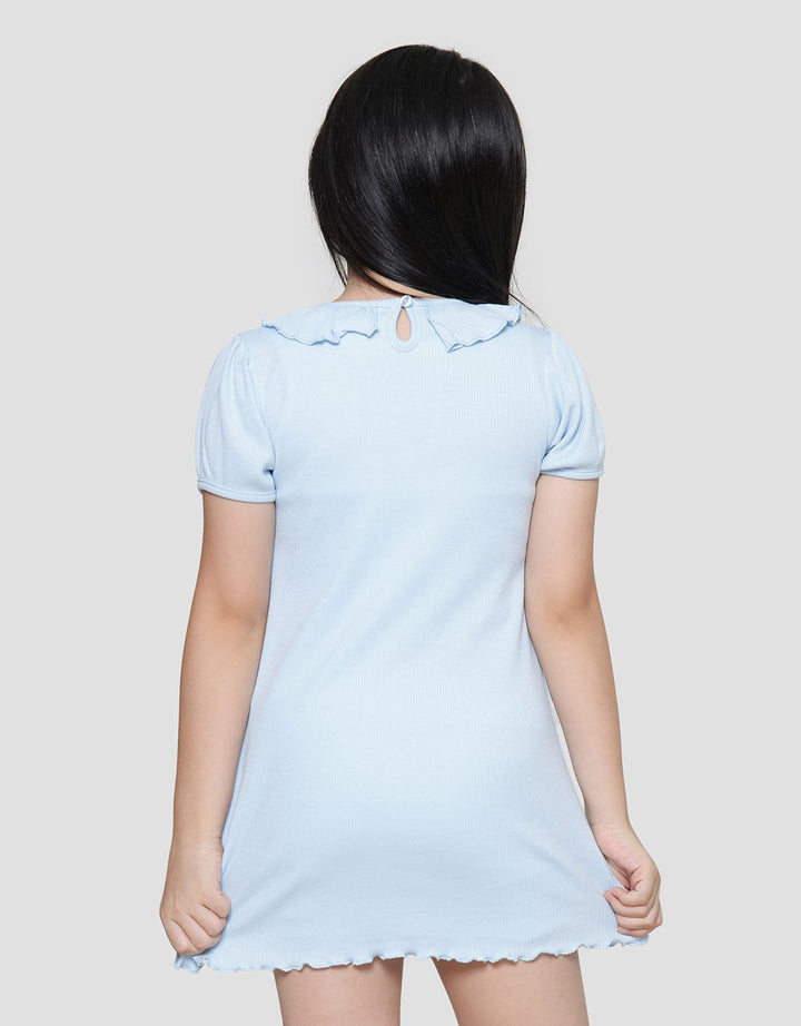 Little M Rabbit Ruffle Midi Dress Anak Perempuan