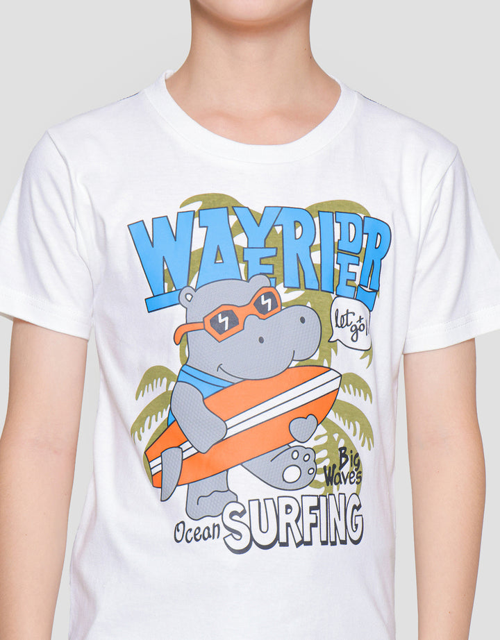 Little Ocean Surfing Kaos Anak Laki-laki