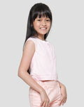 Little M Vest Bordir Cat Jaket Anak Perempuan