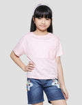 Aero Tencel Kantong  Kaos Lengan Pendek Anak Perempuan