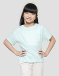 Aero Tencel Kantong  Kaos Lengan Pendek Anak Perempuan