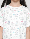 Aero Love Cat 1 Kaos Lengan Pendek Anak Perempuan