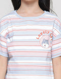 Aero Lovely Cat 2 Girls Short Sleeve T-shirt