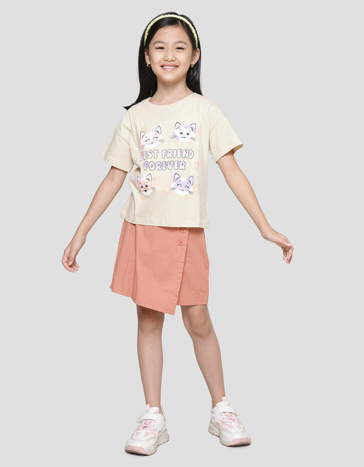 Aero Best Friend Forever Kaos Lengan Pendek Anak Perempuan
