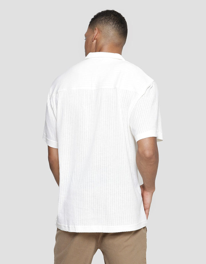 Details Texture Solid Cos Polo Shirt Men
