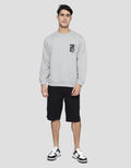 Details of Woven Patch Abstract Men's Sweater