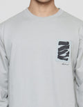 Details of Woven Patch Abstract Men's Sweater