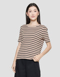 Connexion Scallop Neck Kaos Wanita
