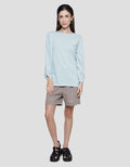 Connexion Texture Plain Kaos Wanita