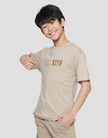Nevada Cotton Bamboo Combed Enzyme Applique Brooklyn Print Boys T-Shirt