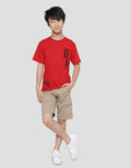 Nevada Always Looking Forward Print Kaos Lengan Pendek Anak Laki-Laki