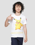 Character Pokemon Smile Logo Boys Short Sleeve T-shirt