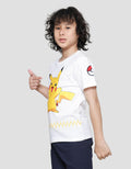 Character Pokemon Smile Logo Kaos Lengan Pendek Anak Laki-laki