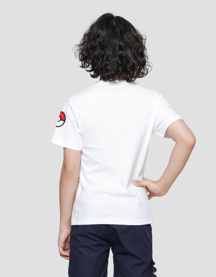 Character Pokemon Smile Logo Kaos Lengan Pendek Anak Laki-laki
