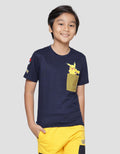 Character Pokemon Pocket Jaring Logo Kaos Lengan Pendek Anak Laki-Laki