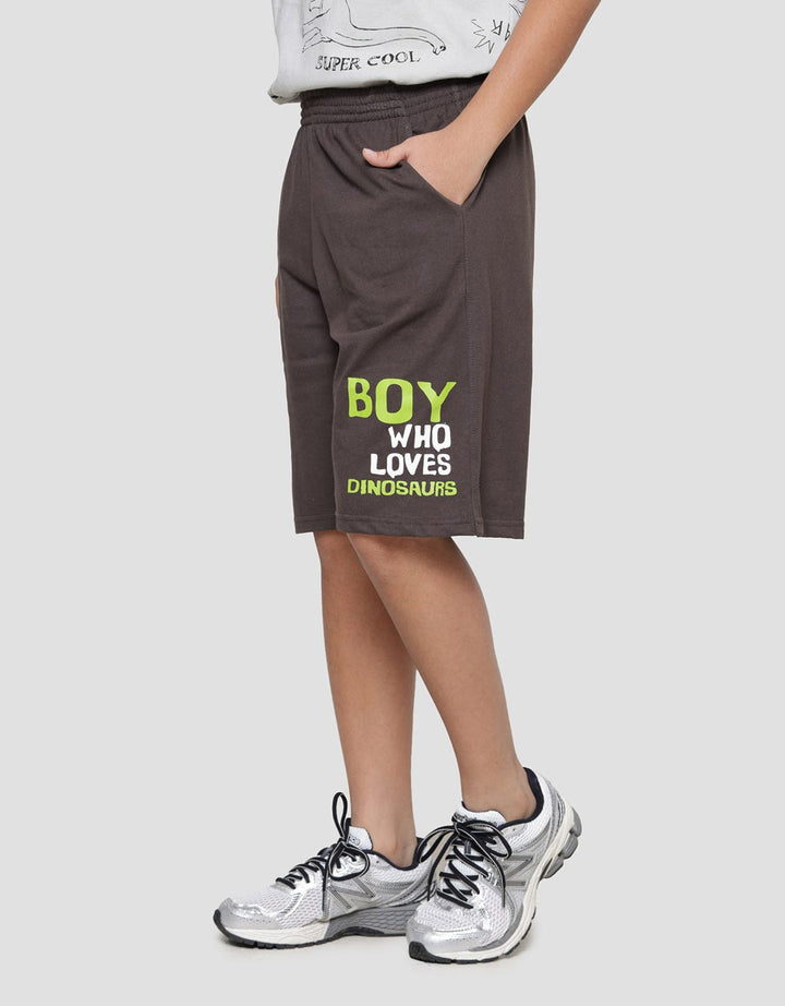 Aero Just Boy Loves Dino Celana Pendek Anak Laki-laki
