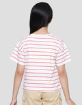 Nevada Boxy Stripes Indonesia Kaos Lengan Pendek Anak Perempuan