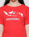 Nevada Boxy Indonesia Map Kaos Lengan Pendek Anak Perempuan