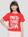 Nevada Boxy Wording Kaos Anak Perempuan