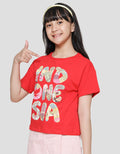Nevada Boxy Wording Kaos Anak Perempuan