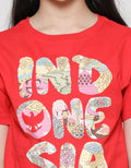 Nevada Boxy Wording Kaos Anak Perempuan