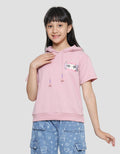 Nevada Hoodie Knit With Anime Print Amour Girls T-Shirt