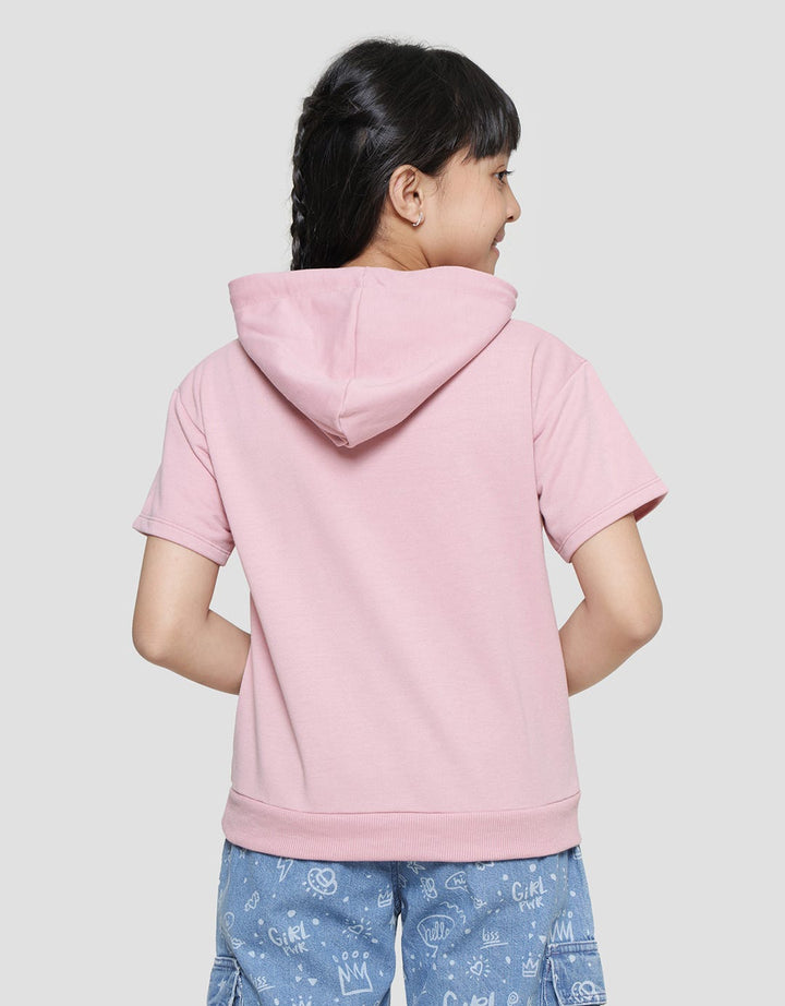 Nevada Hoodie Knit With Anime Print Amour Girls T-Shirt