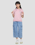 Nevada Hoodie Knit With Anime Print Amour Girls T-Shirt