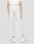 Nevada Knit Cargo With Embro Flowers Girls Long Pants