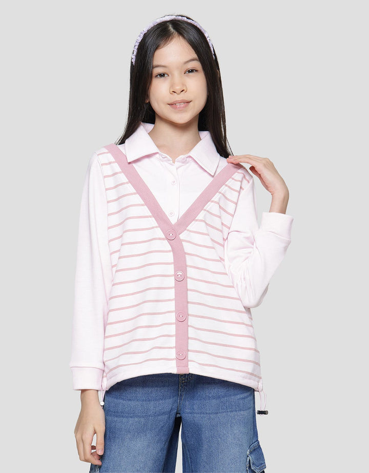 Nevada Stopper Stripe Girls Sweater