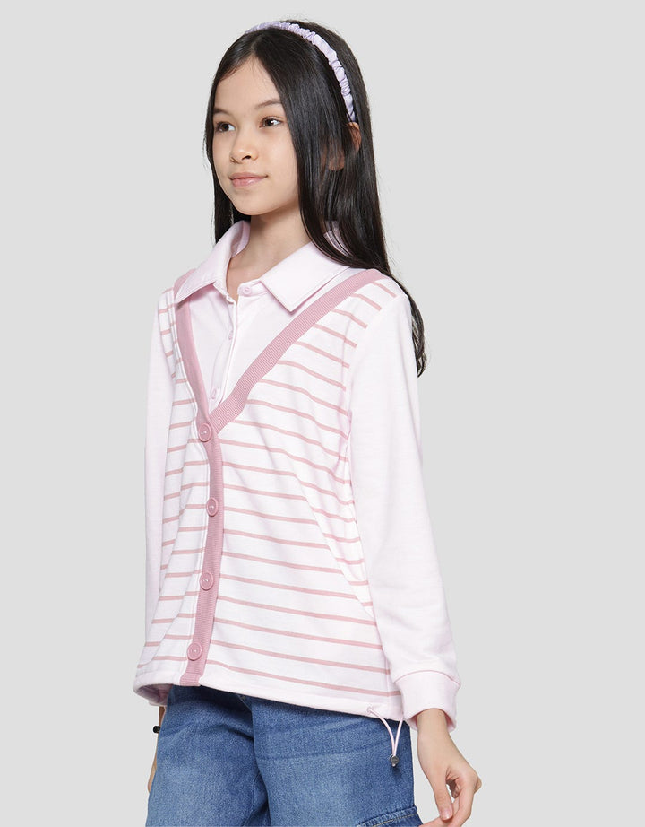 Nevada Stopper Stripe Girls Sweater
