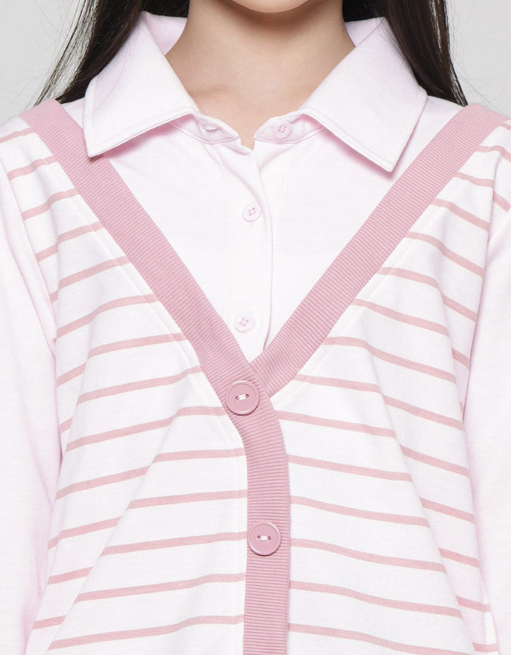Nevada Stopper Stripe Girls Sweater