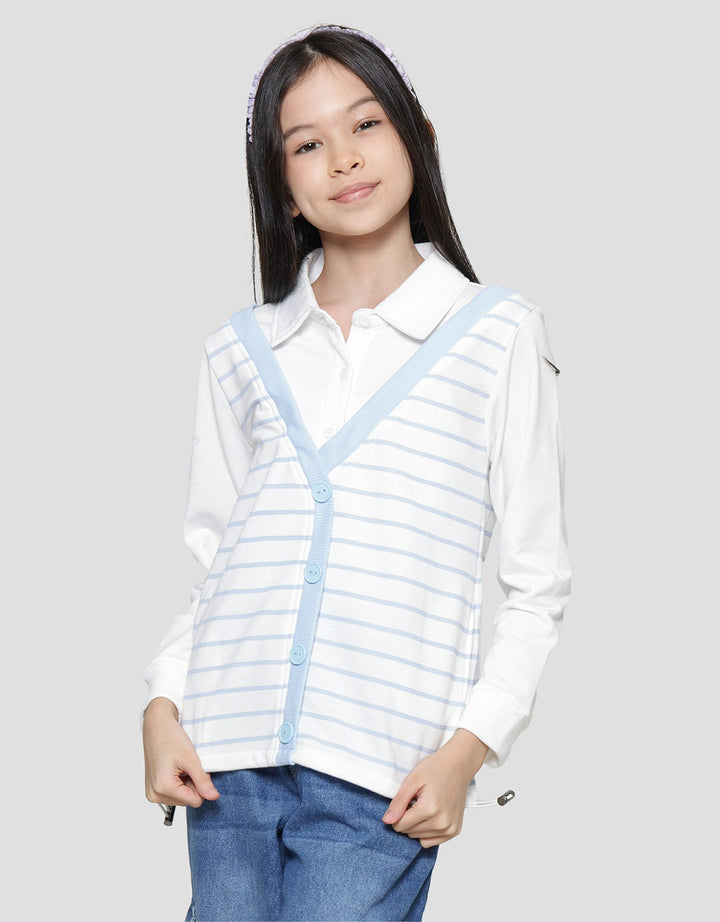 Nevada Stopper Stripe Sweater Anak Perempuan
