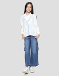 Nevada Stopper Stripe Sweater Anak Perempuan