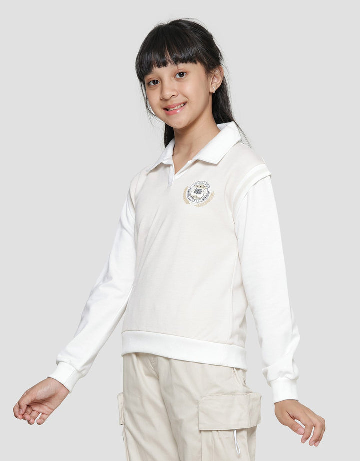 Nevada Varsity Collar Sweater for Girls
