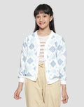 Nevada V Neck Fullprint Cardigan Anak Perempuan