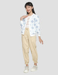 Nevada V Neck Fullprint Cardigan Anak Perempuan
