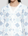 Nevada V Neck Fullprint Cardigan Anak Perempuan