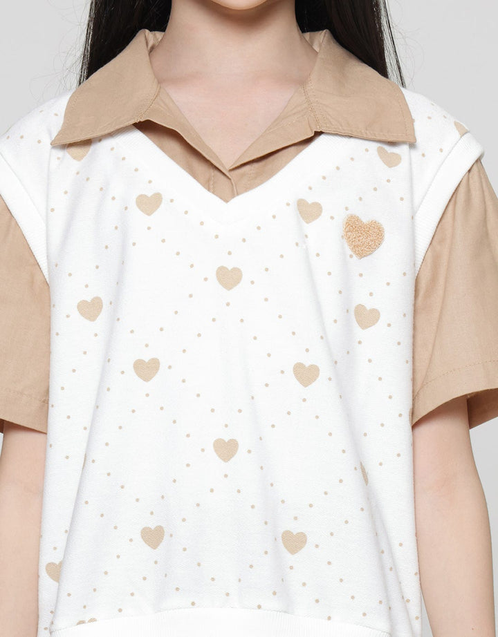 Nevada Collar Knit Vest Dress for Girls